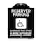 Signmission Reserved Parking Warning This Space Is Being Watched by Concerned Citizens, A-DES-BW-1824-22994 A-DES-BW-1824-22994 - alternate 1